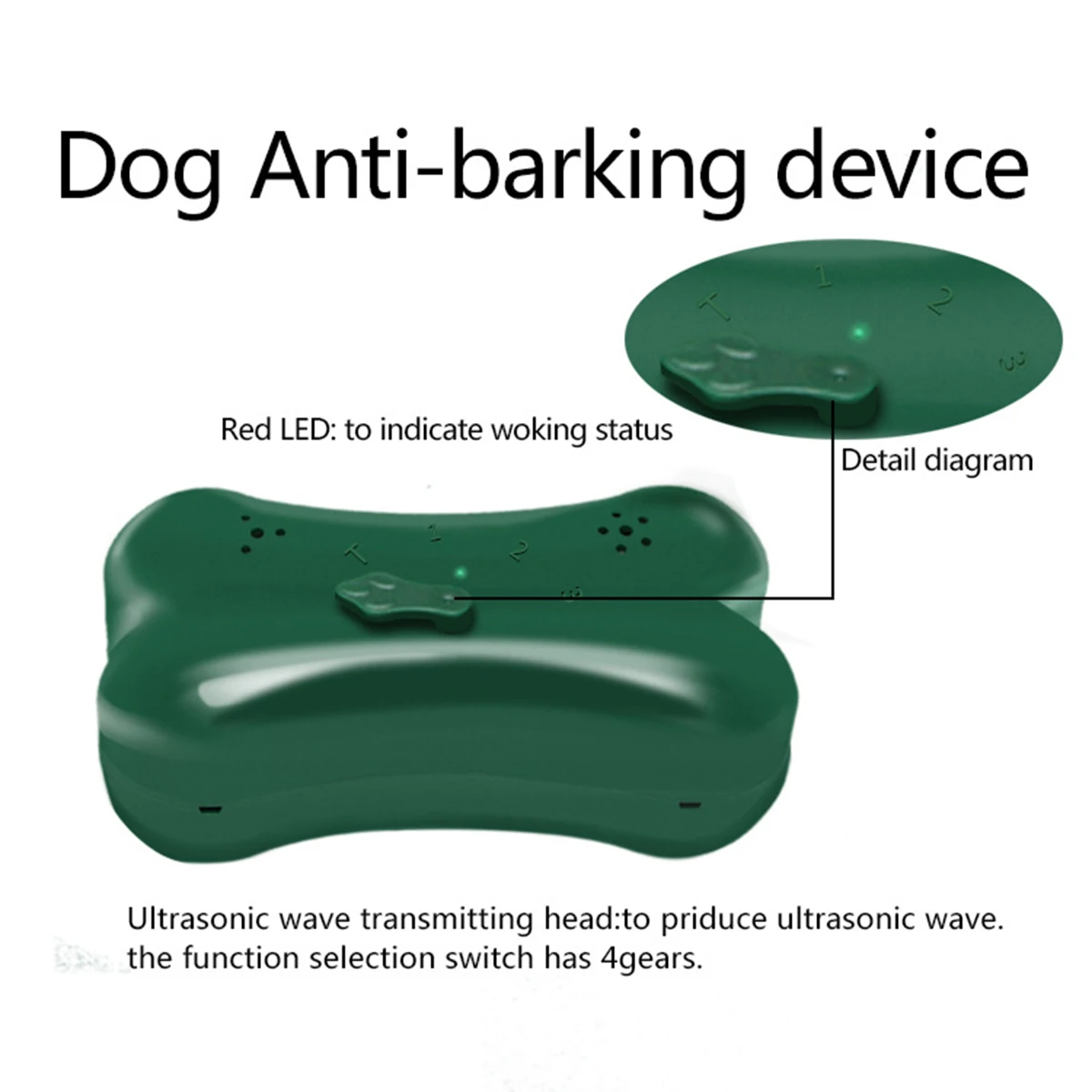 4 режима устройство против лая остановка собаки лай сдерживающий глушитель