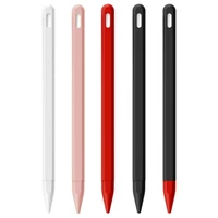 tablet touch stylus pen protective cover for apple pencil 2 cases portable soft silicone pencil case high quality accessory new