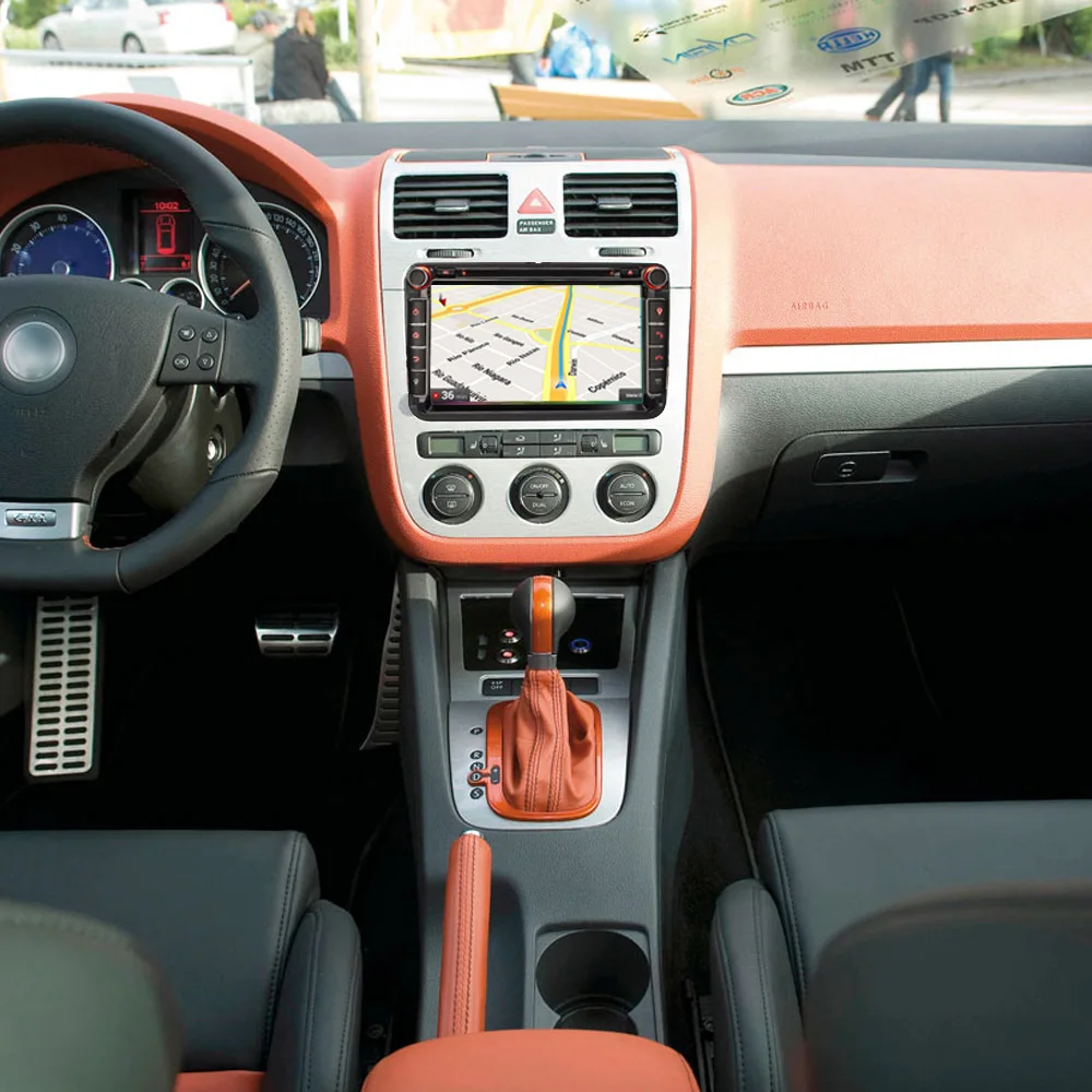 8 &quotAndroid 1 Авторадио Sat Nav DAB + WiFi 4G CD GPS RDS DVR OBD BT DVT IN автомобильный радиоплеер для VW