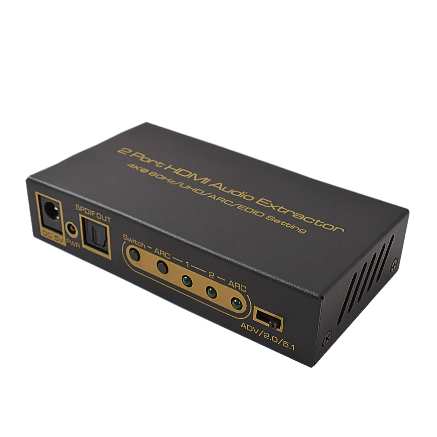 2 порта 4 k @ 60 Гц 18 Гбит/с 4: HDR ARC HDMI коммутатор с оптическим SPDIF и RCA L/R аудио выход в 1