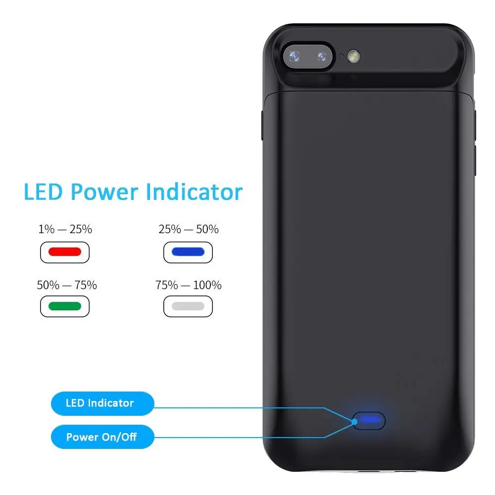 Чехол для зарядного устройства Gagaking 5000 мАч 7200 iPhone 6/6 S/6 P/6SP/7/7 P/8/8 P power Bank чехол