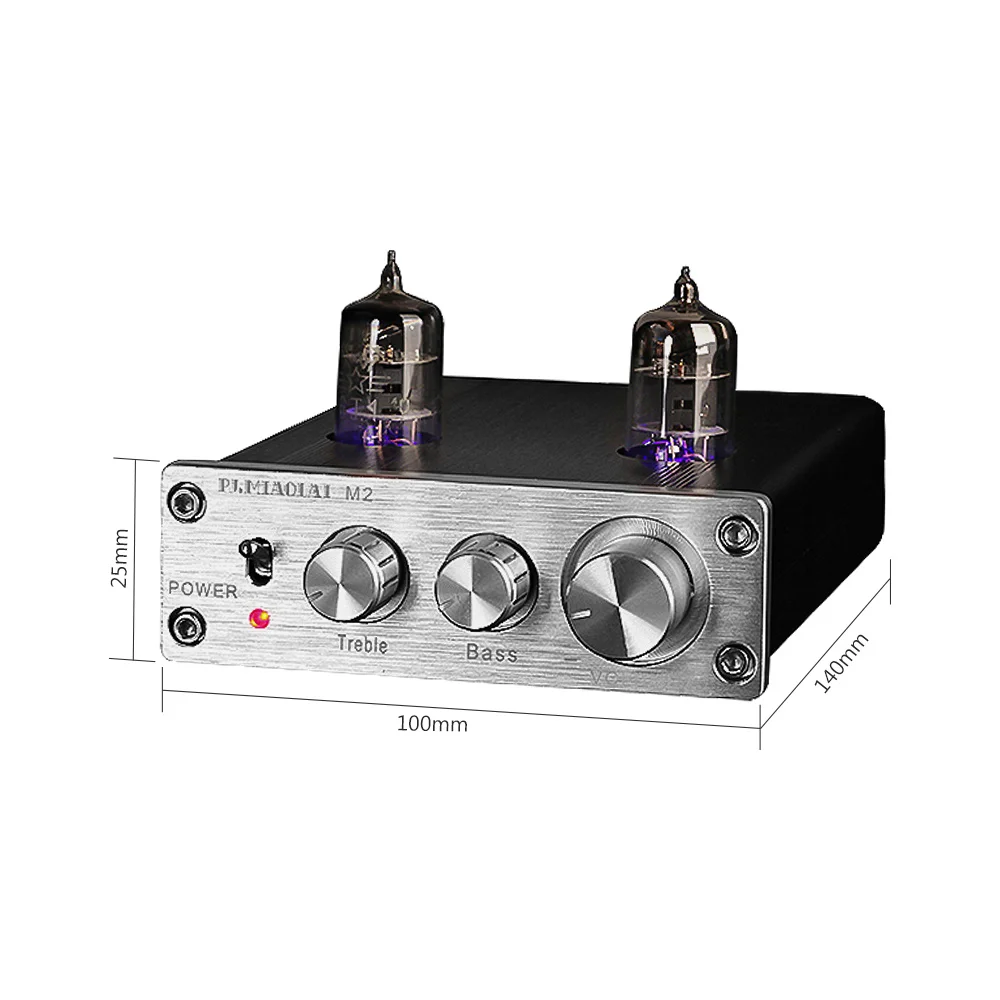6J1 ламповый усилитель желчный предусилитель HIFI ВЧ регулировка басов аудио DC12V для