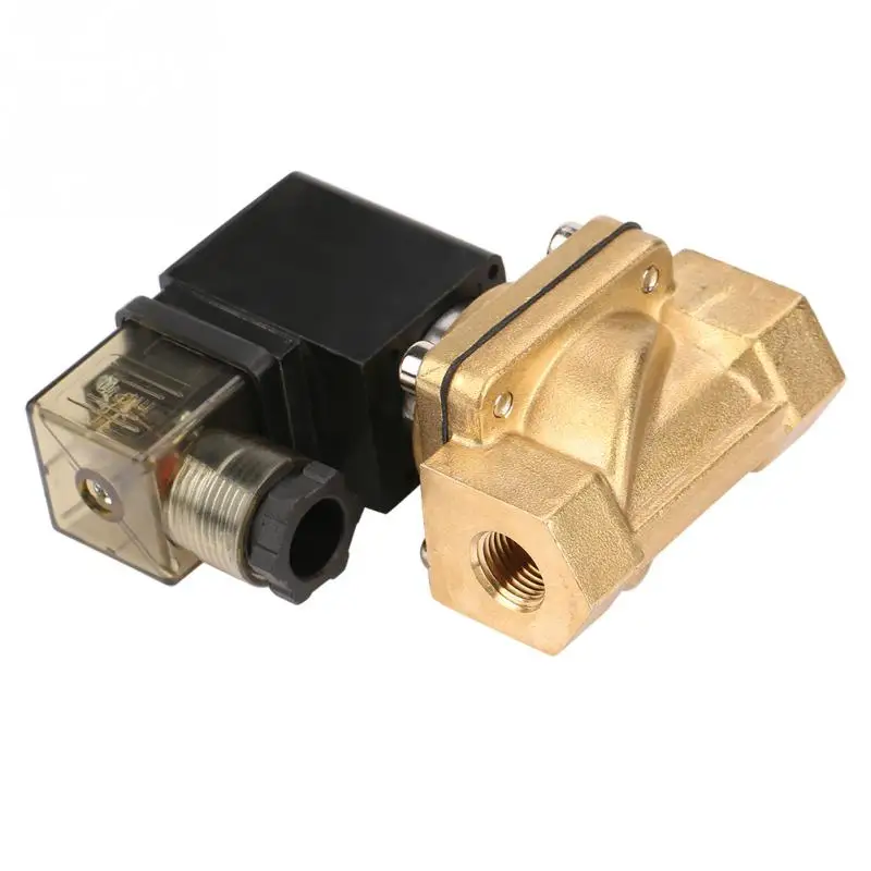 Электромагнитный клапан DC12V/24 V/AC110V/220 V PU220 02 G1/4 Интерфейс 2 способа прямого