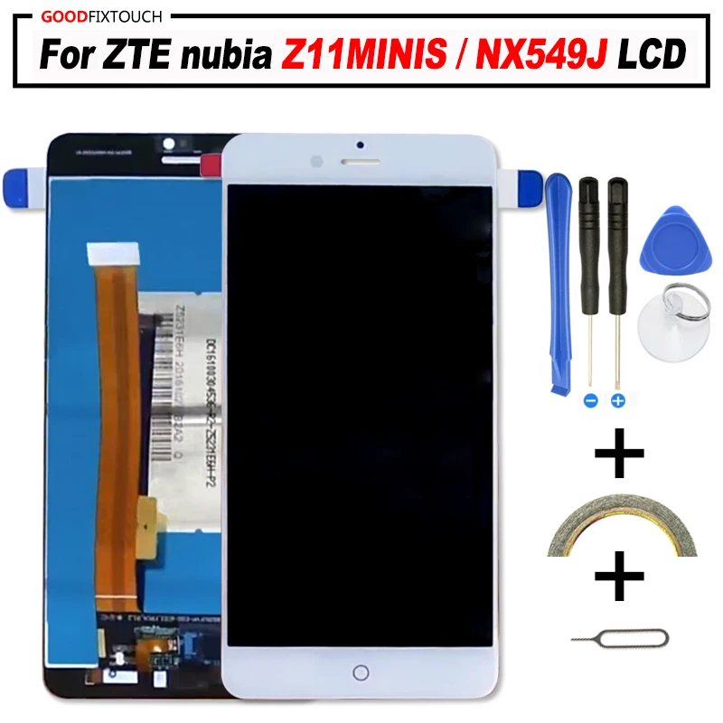 ЖК-дисплей 5 2 дюйма для ZTE nubia Z11MINIS сенсорный экран с дигитайзером Z11 NX549J оригинал |