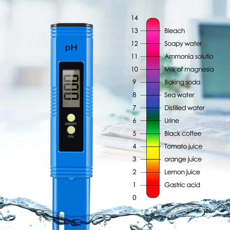 Digital Ph Meter 0.01 High Accuracy Pocket Size Tester With ATC 0-14 Measurement Range For Household Drinking Water | Дом и сад