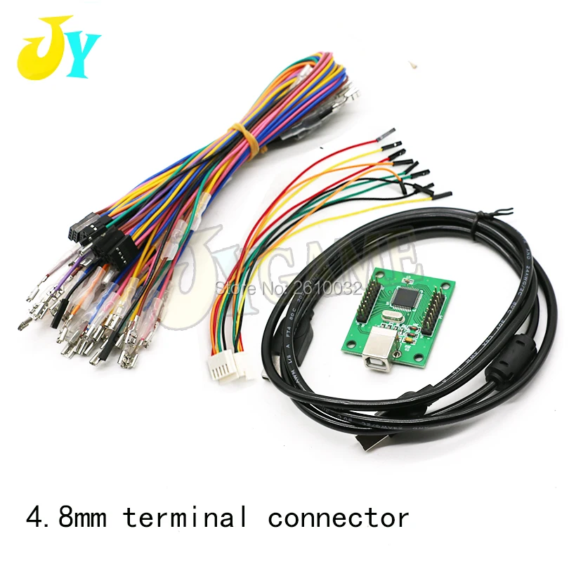 DIY 2 игрока аркадный на USB контроллер адаптер джойстик Соединительный кабель