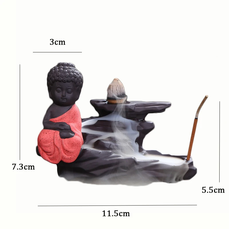 T обратный поток благовоний горелка чай кунг фу маленькие монашеские благовония