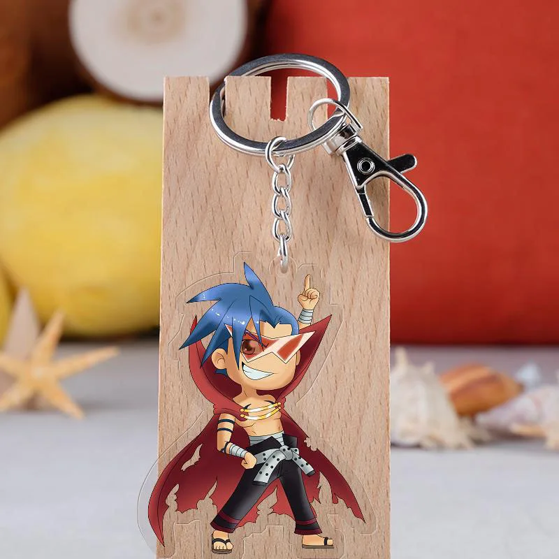 Аниме Tengen Toppa Gurren LagannCosplay брелок с мультяшной фигурой акриловый автомобильный