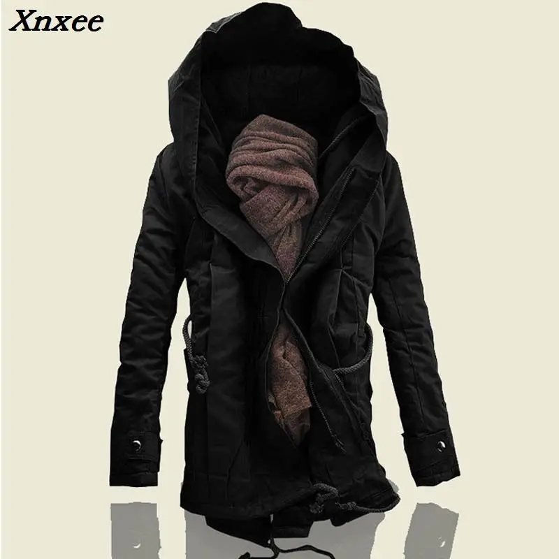 Men Jacket and Coats 2018 Winter Men Warm Coats Fashion Men Jackets Downs Casual Men Thick Outwears Hooded cotton jacket 6XL