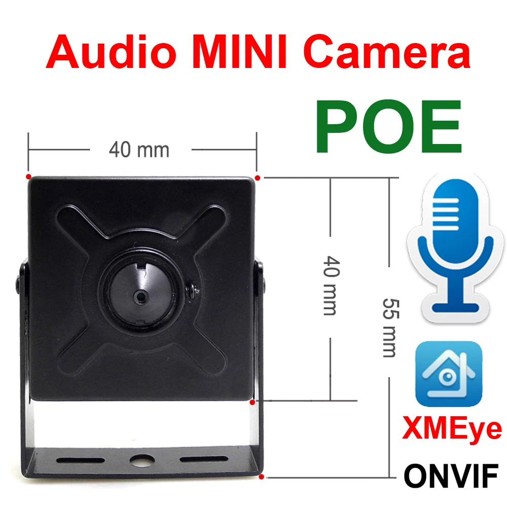 Minicámara Ip de Audio para interiores, videovigilancia de seguridad, 720P, 960P, 1080P, Hd, POE, 2MP, red Onvif, Ipcam