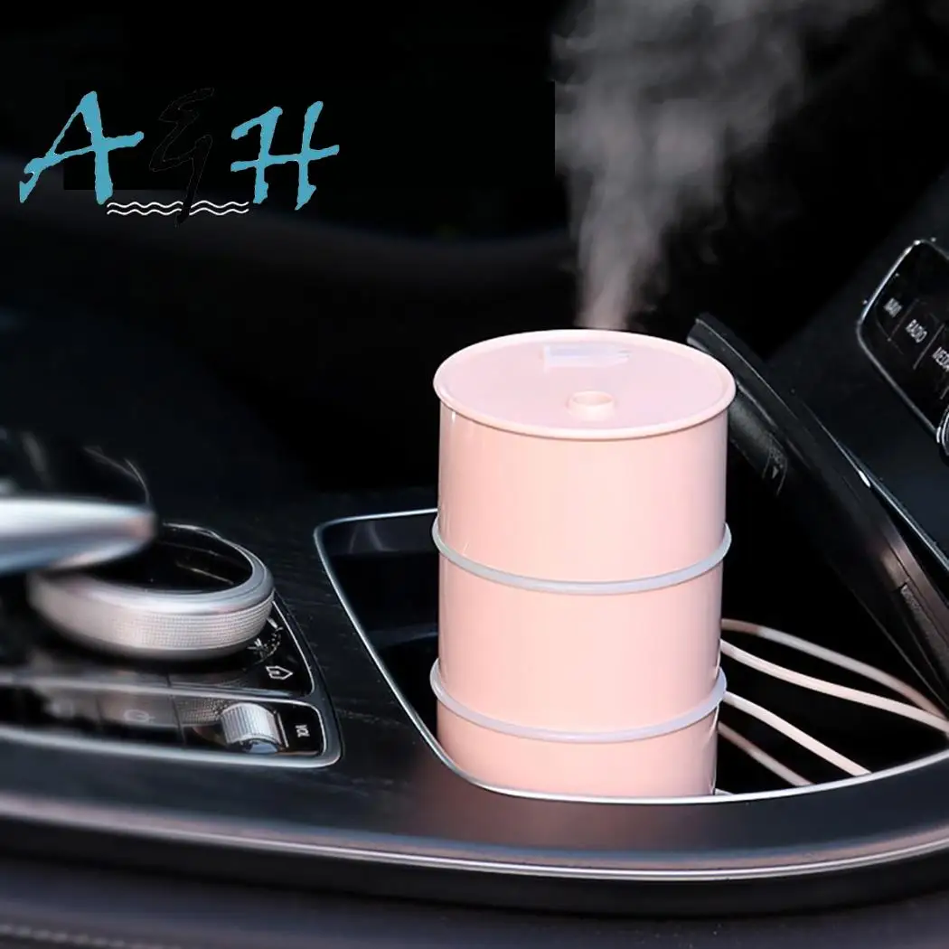 3 in 1 175ML USB Air Humidifier Ultrasonic Cool-Mist Drum Mini With LED Light Fan | Бытовая техника