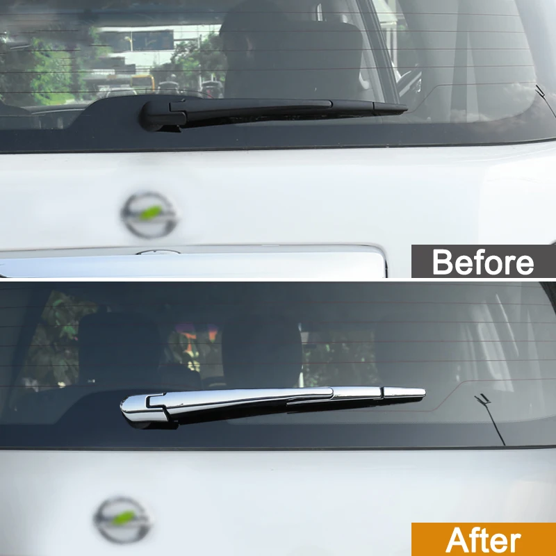 Для Nissan Patrol Y62 2013 2018 ABS хромированные задний багажник окно стеклоочистителя