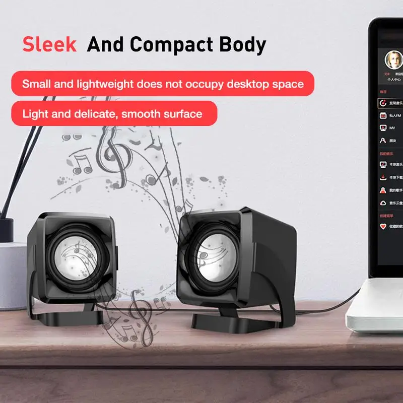 Портативный Динамик USB3.0 маленький настольный плеер стерео Hd Потрясающие