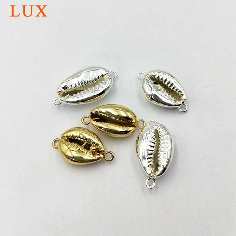 Оптовая продажа полностью позолоченный соединитель Cowrie Shell морской корпус