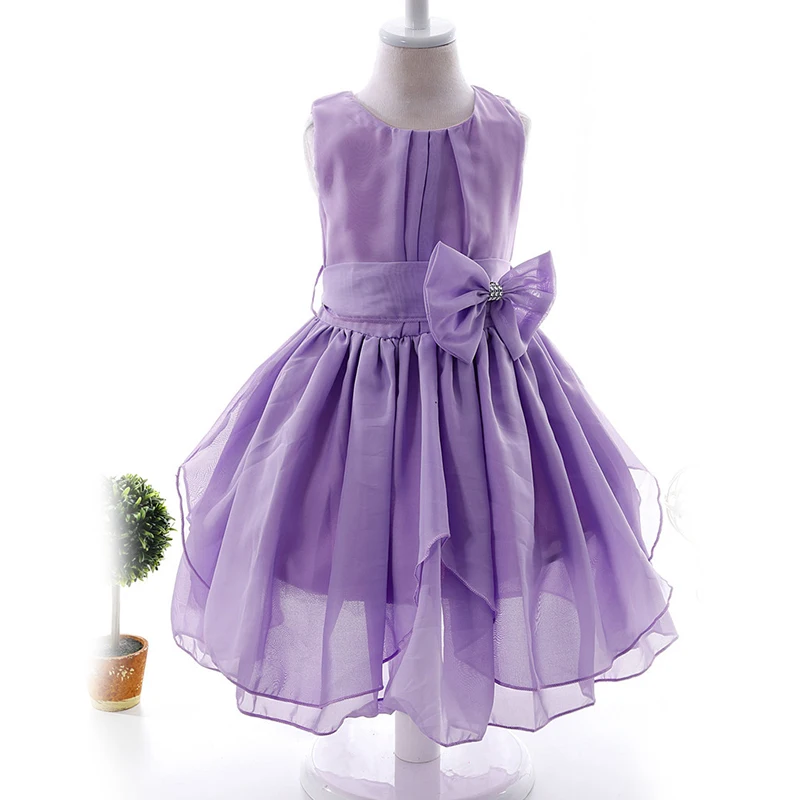 2019 Children Girls Dress Flower Sequined Red White Party Princess Costume Child Dresses for 6 7 8 9 10 to 12 Years B1A9BA | Детская