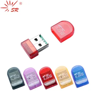 SR прозрачный Pinkie стиль Micro SD кард-ридер USB 2,0 флэш-накопитель OTG адаптер накопитель для ПК Аксессуары для ноутбуков