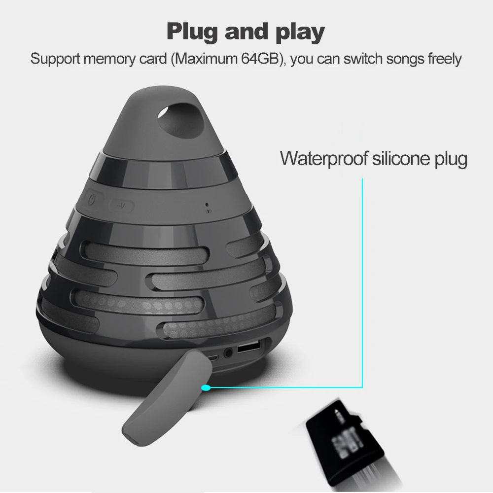 Docooler Новый BS 06 5 Вт Bluetooth динамик беспроводные портативные колонки Встроенный