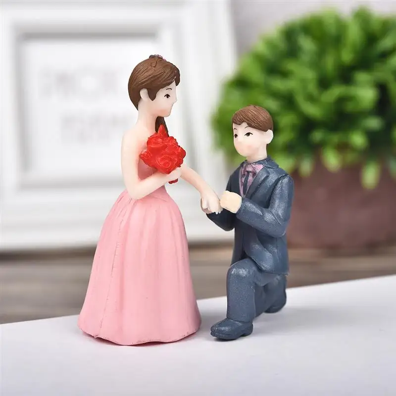 2 шт./компл. Романтический предложить брак любителей фигурки подарок ПВХ