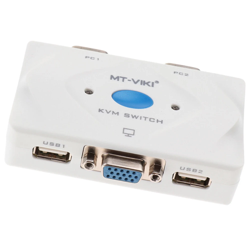 2 в 1 4 порта Usb 0 Kvm переключатель с кабелем для двух мониторов клавиатура мышь 1920x1440