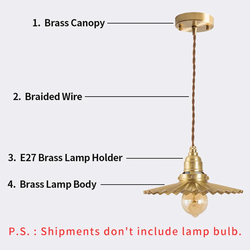 EL Vintage Pendant Light Copper Lamp | Лампы и освещение