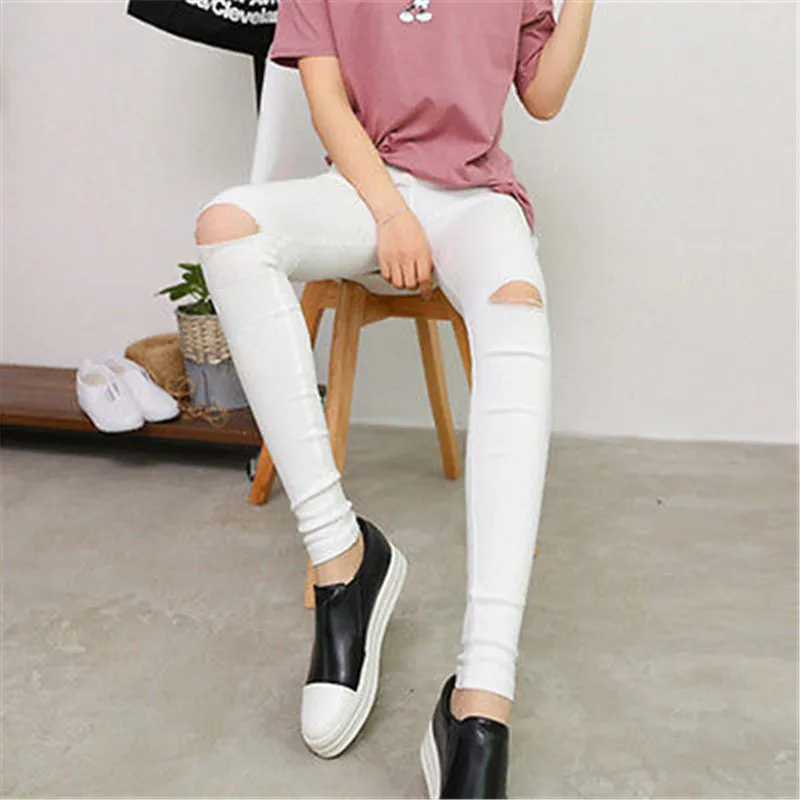 Женские джинсы-карандаш Hirigin эластичные облегающие однотонные брюки с высокой