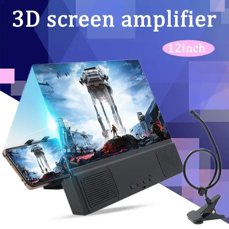 Универсальный мобильный телефон 3D экран HD видео усилитель увеличительное стекло