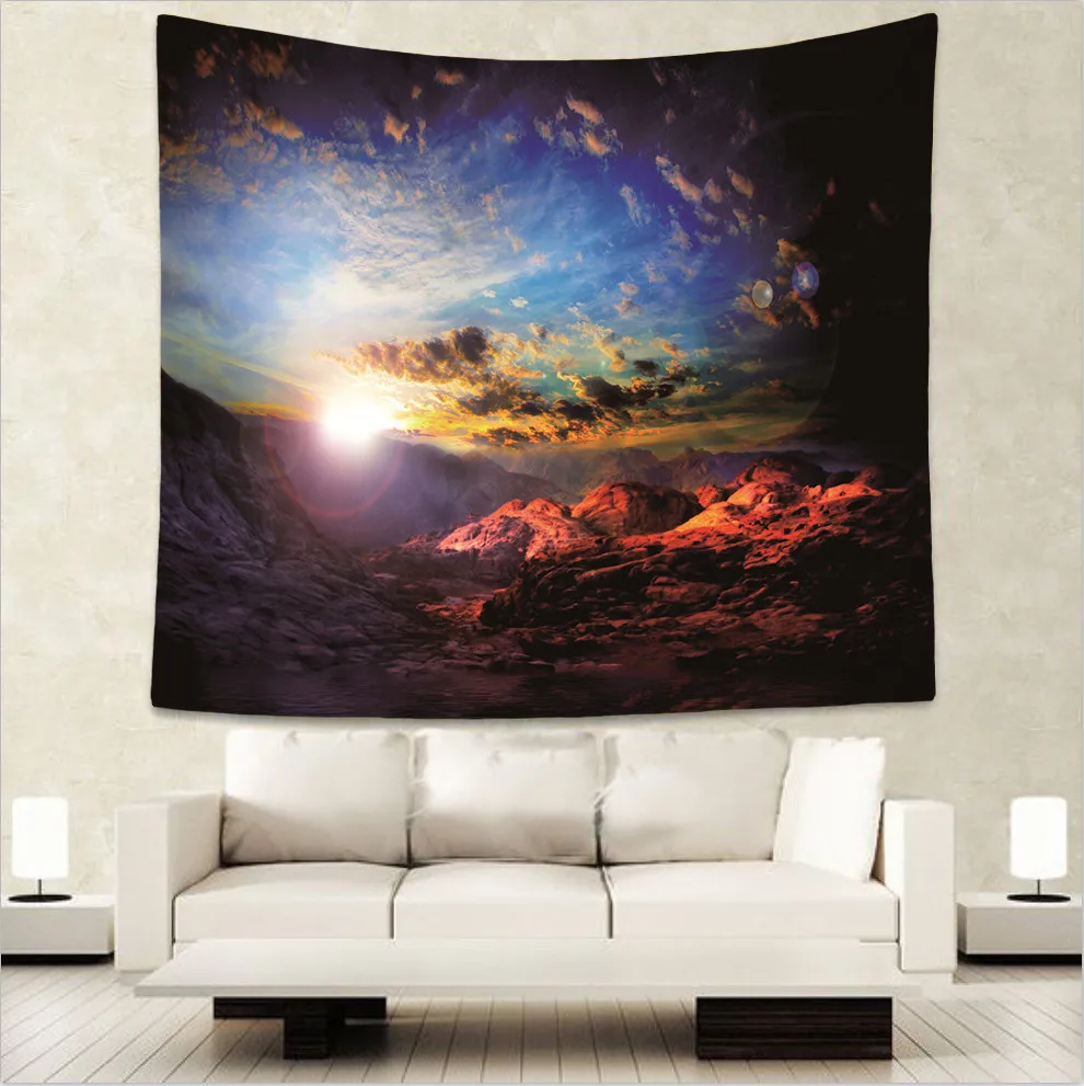 Красивые настенные гобелены с ночным небом украшения для дома занавески