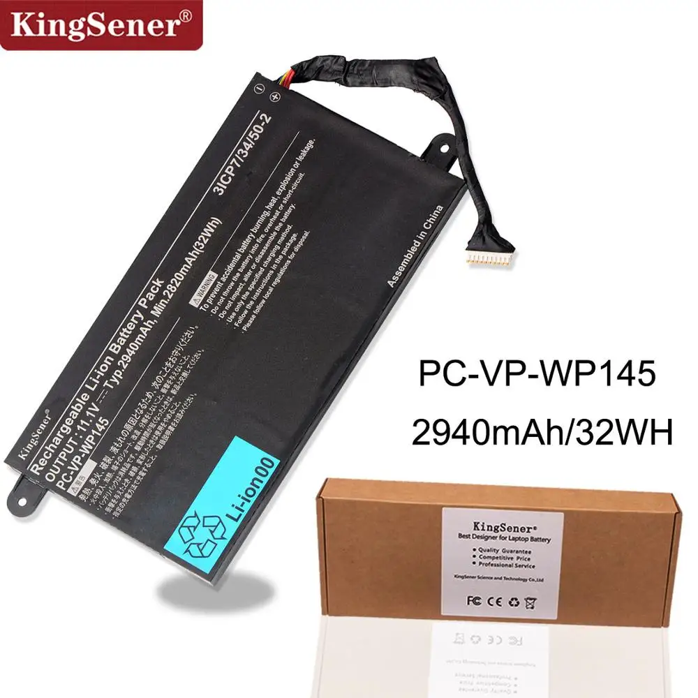 

KingSener New PC-VP-WP145 Laptop Battery For NEC PC-VP-WP145 11.1V 2940mAh/32WH Free 2 Years Warranty