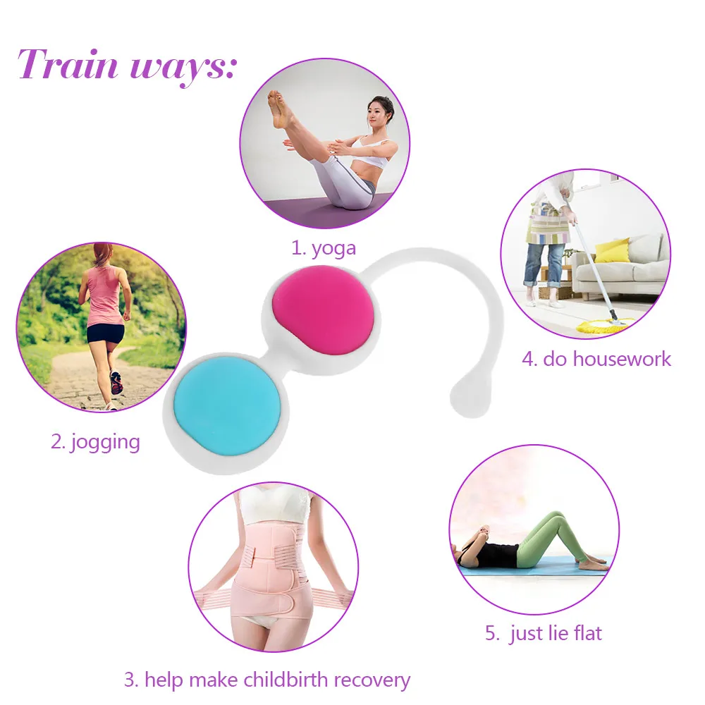 Вагинальные шарики секс игрушки тренажер кегеля для затяжки вибрирующие яйца