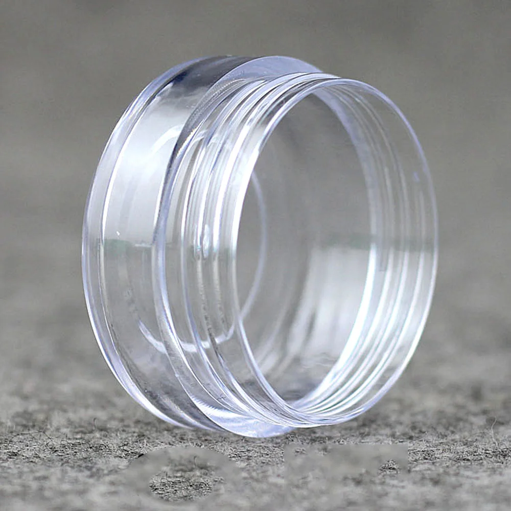 

50Pcs Cosmetic Plastic Empty Sample Makeup Pot Jars Small Round Lid Face Cream Container Sample Make Up Storage Box