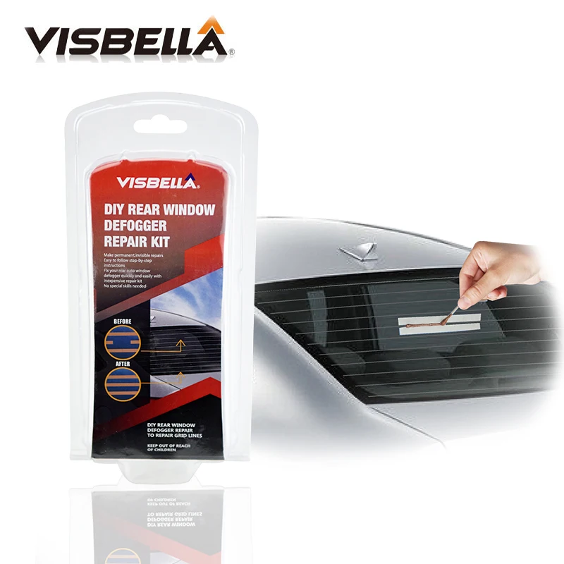 VISBELLA 12 комплектов/коробка DIY Repair Kit Defogger на заднее стекло Ремонт линии тумана Авто