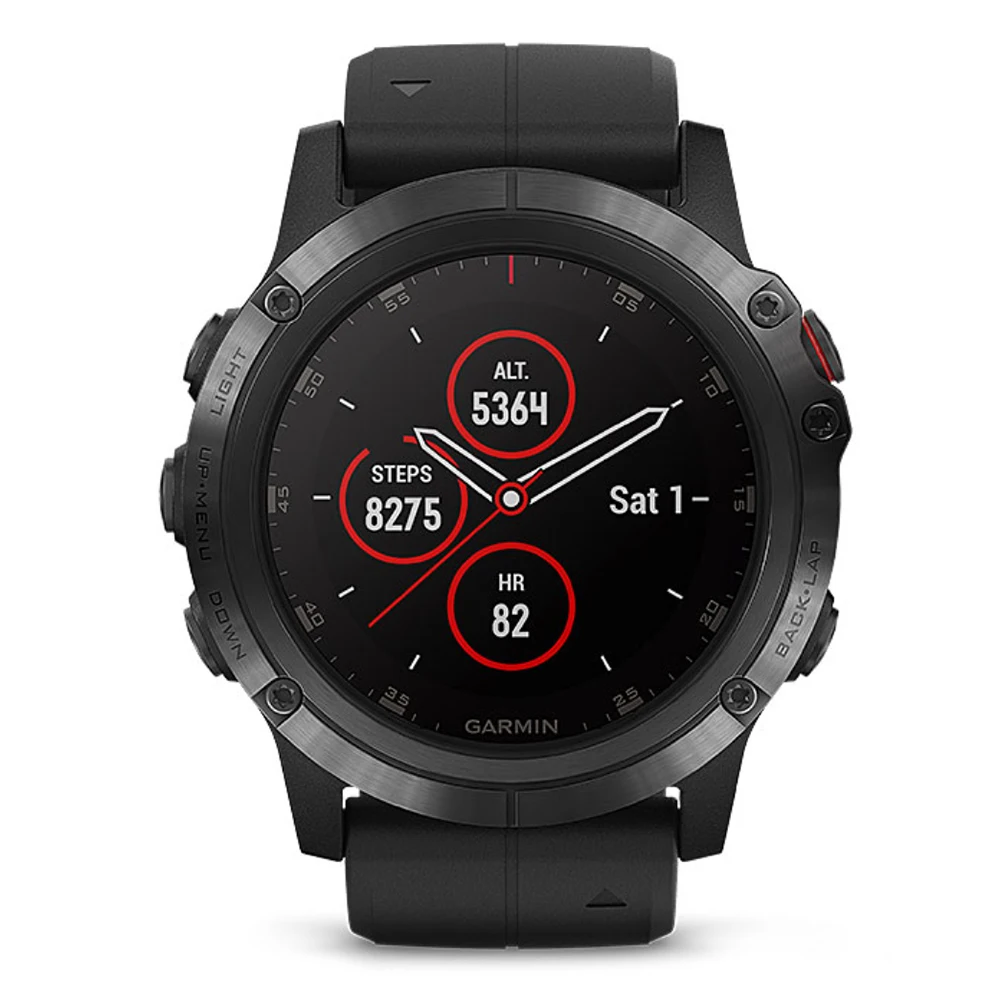 Умные часы GARMIN Fenix 5X Plus (сапфировое зеркало gps шагомер монитор сердечного ритма