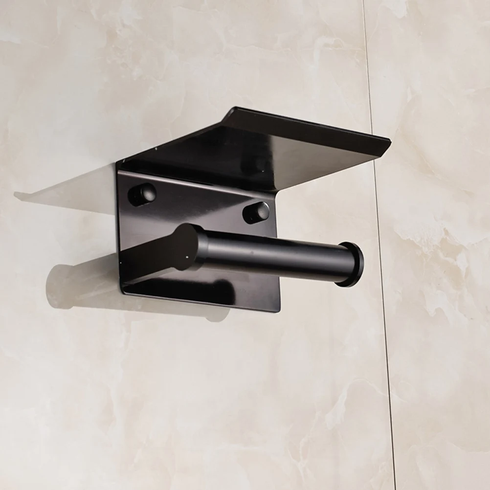 Держатель для туалетной бумаги настенный алюминиевый стеллаж хранения