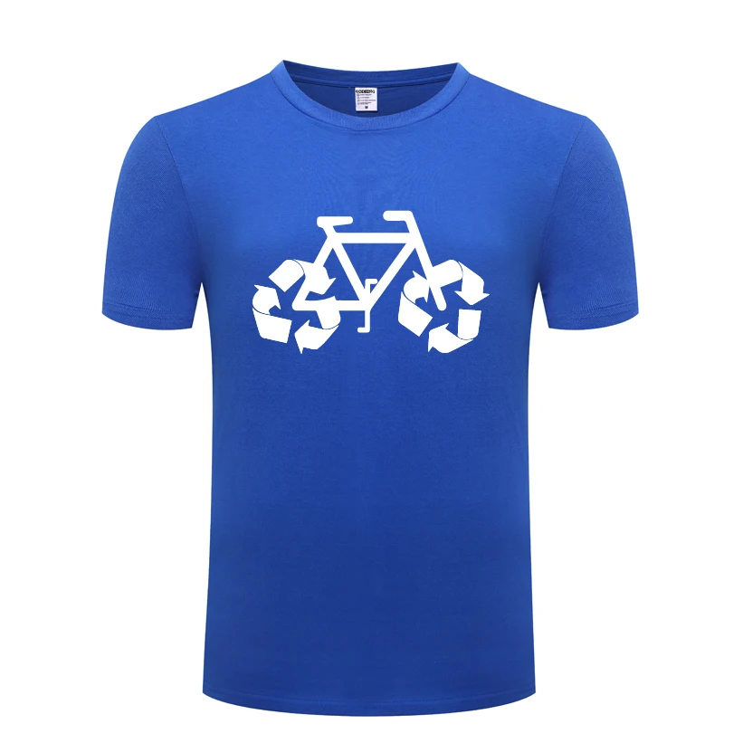 

Recycle Bike Novelty Funny Creative Men's T-Shirt T Shirt Men 2018 New Short Sleeve O Neck Cotton Casual Top Tee