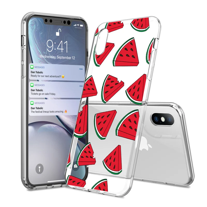 Lovebay чехол для телефона iPhone 6s 7 8 Plus X XR XS Max 5 5S SE Модный милый мультяшный фруктовый