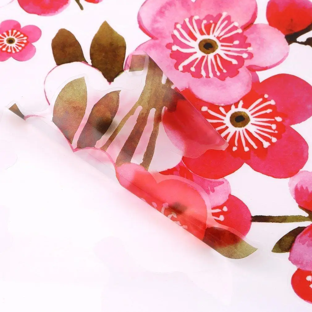 Removable Flower Peach Butterfly Wall Stickers PVC Decals Room Decor Red Wonderful decoration for your house | Дом и сад