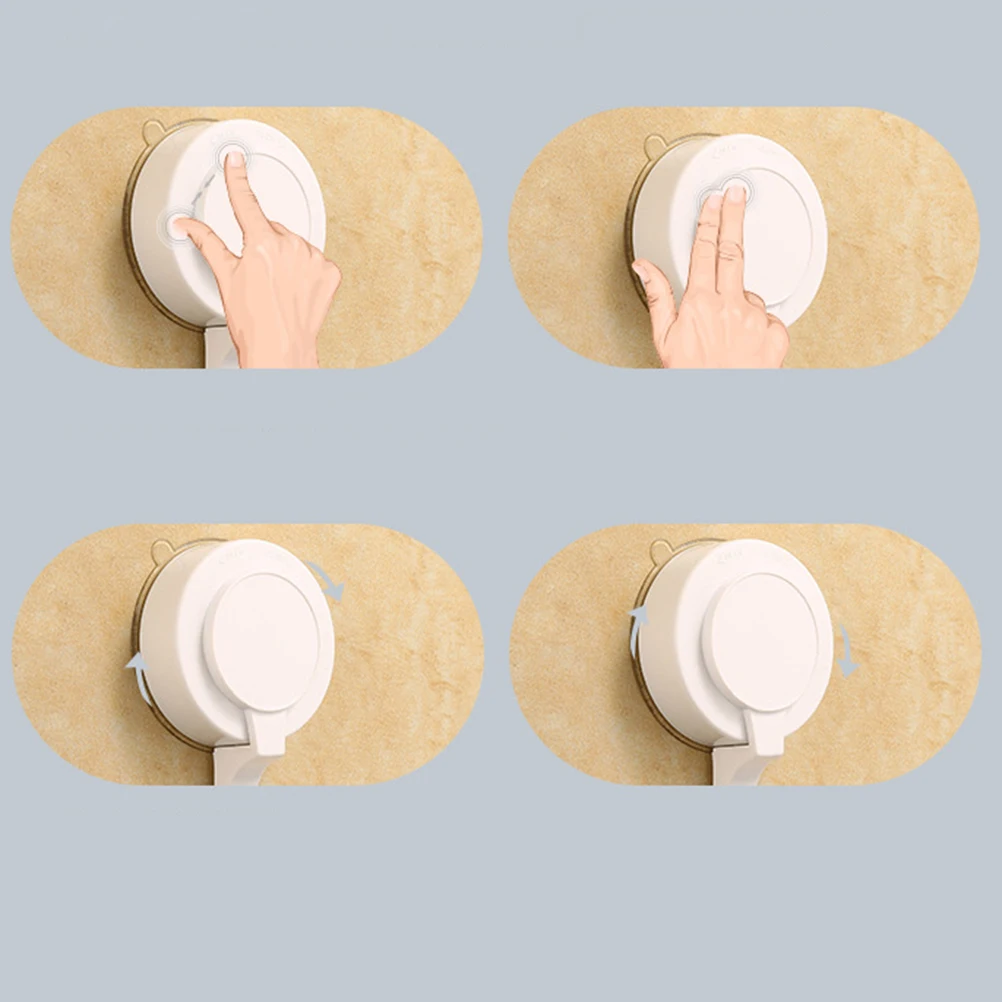 

2pcs Suction Cup Hooks Waterproof Heavy-duty Sucker Hooks Wall Hooks Wall Hanger for Bathroom