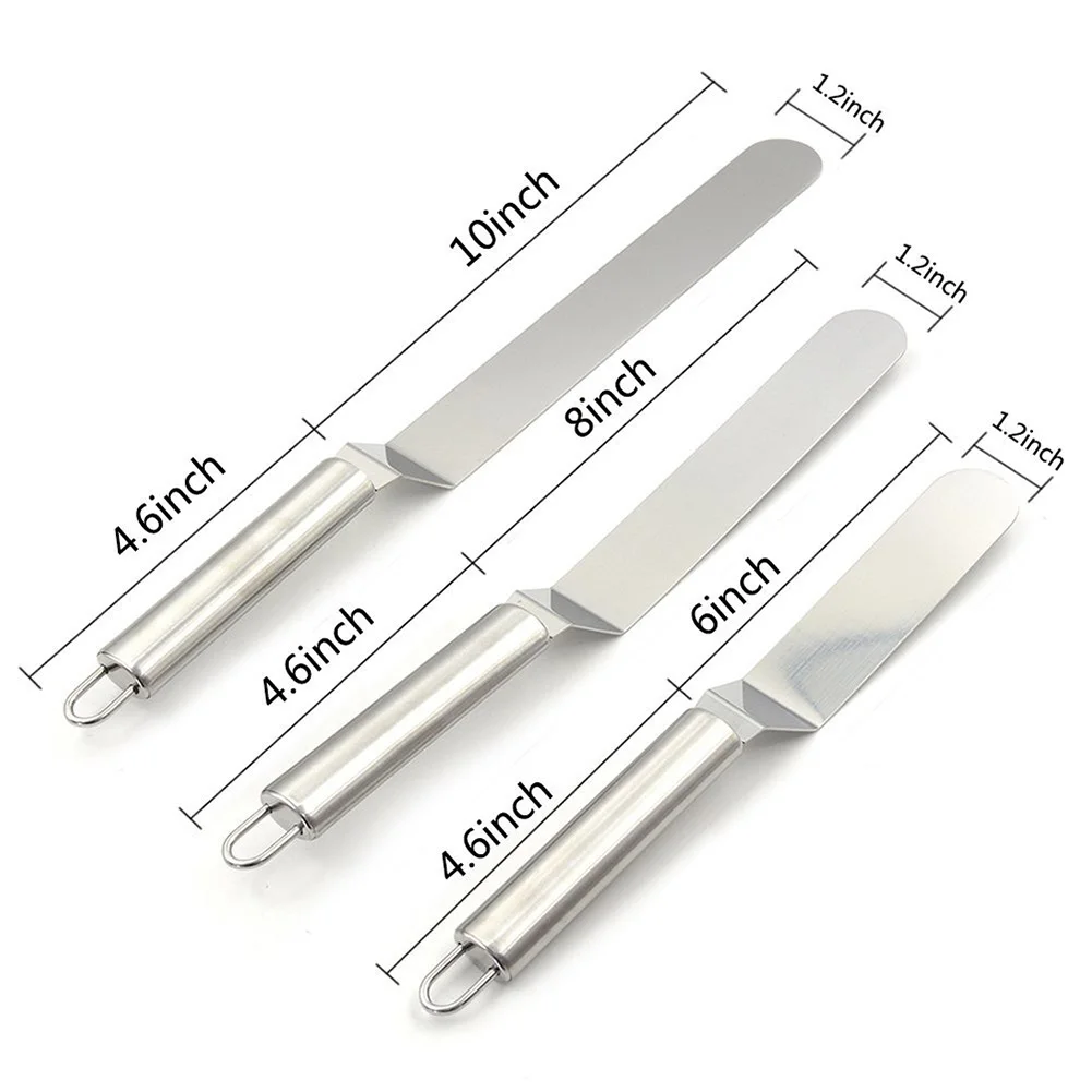 Нержавеющая сталь лопатка для торта масло кремовая глазурь Ножи гладкой Кухня