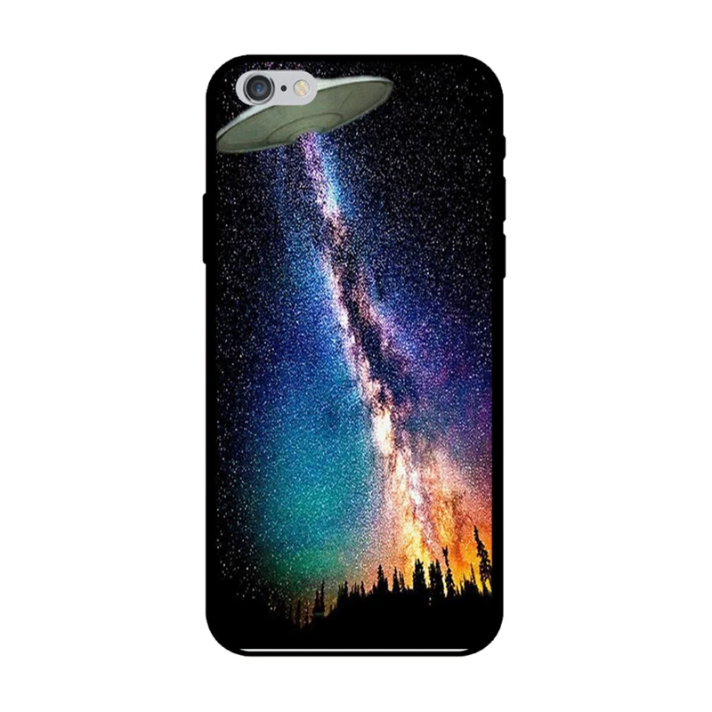 LANCHE Cool Black Galaxy Космос астронавт для iPhone Xs Max X чехлы телефонов 8 7 6s Plus мягкие |