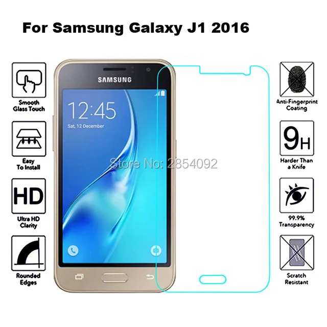 Защитное закаленное стекло для Samsung J1 2016 Защитная пленка Galaxy (2016) J120F J1(6) защита