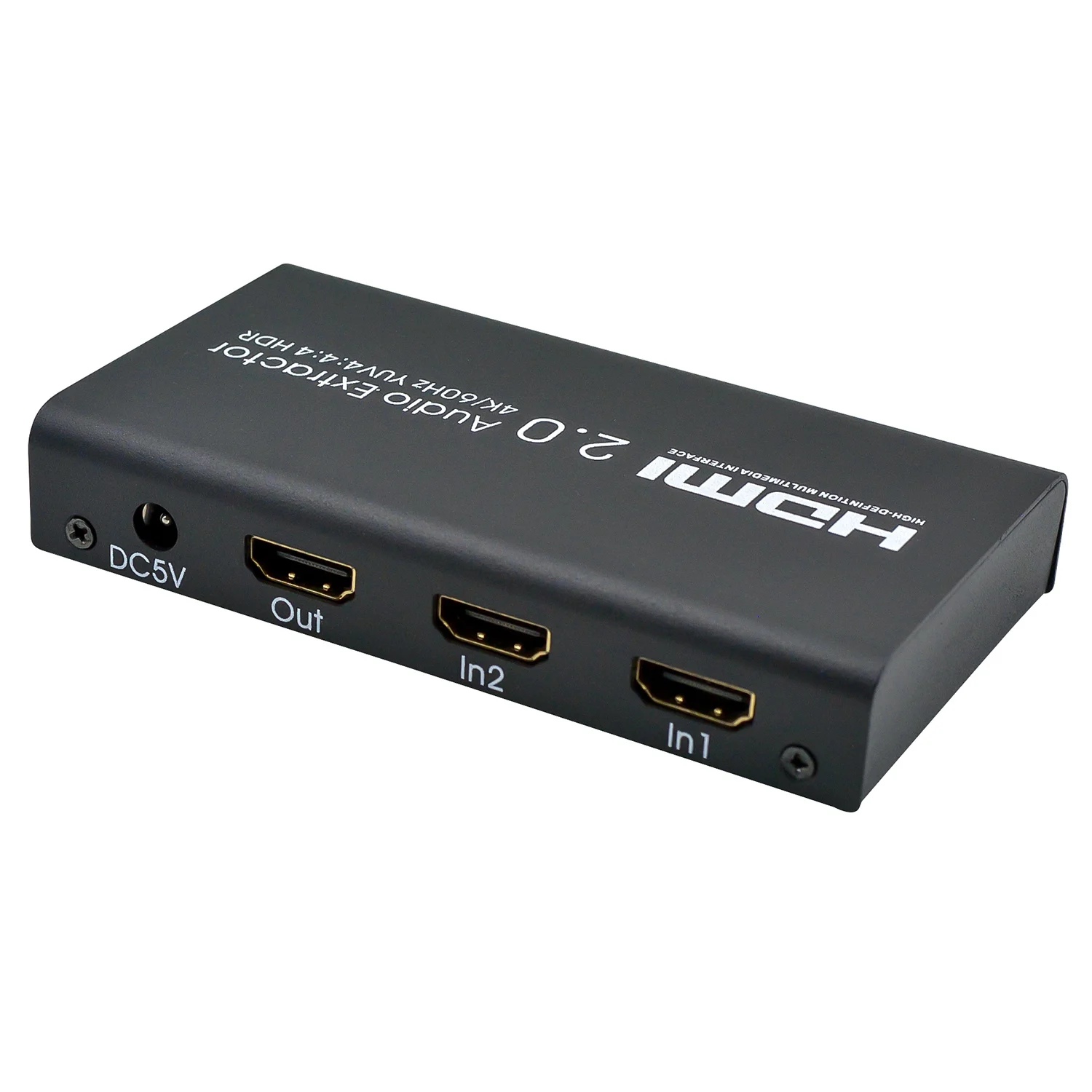 Топ HDMI2.0 аудио экстрактор сплиттер 2in 1out 4K при 60Hz YUV 4:4:4 HDR для HDTV dvd плеер Blu Ray