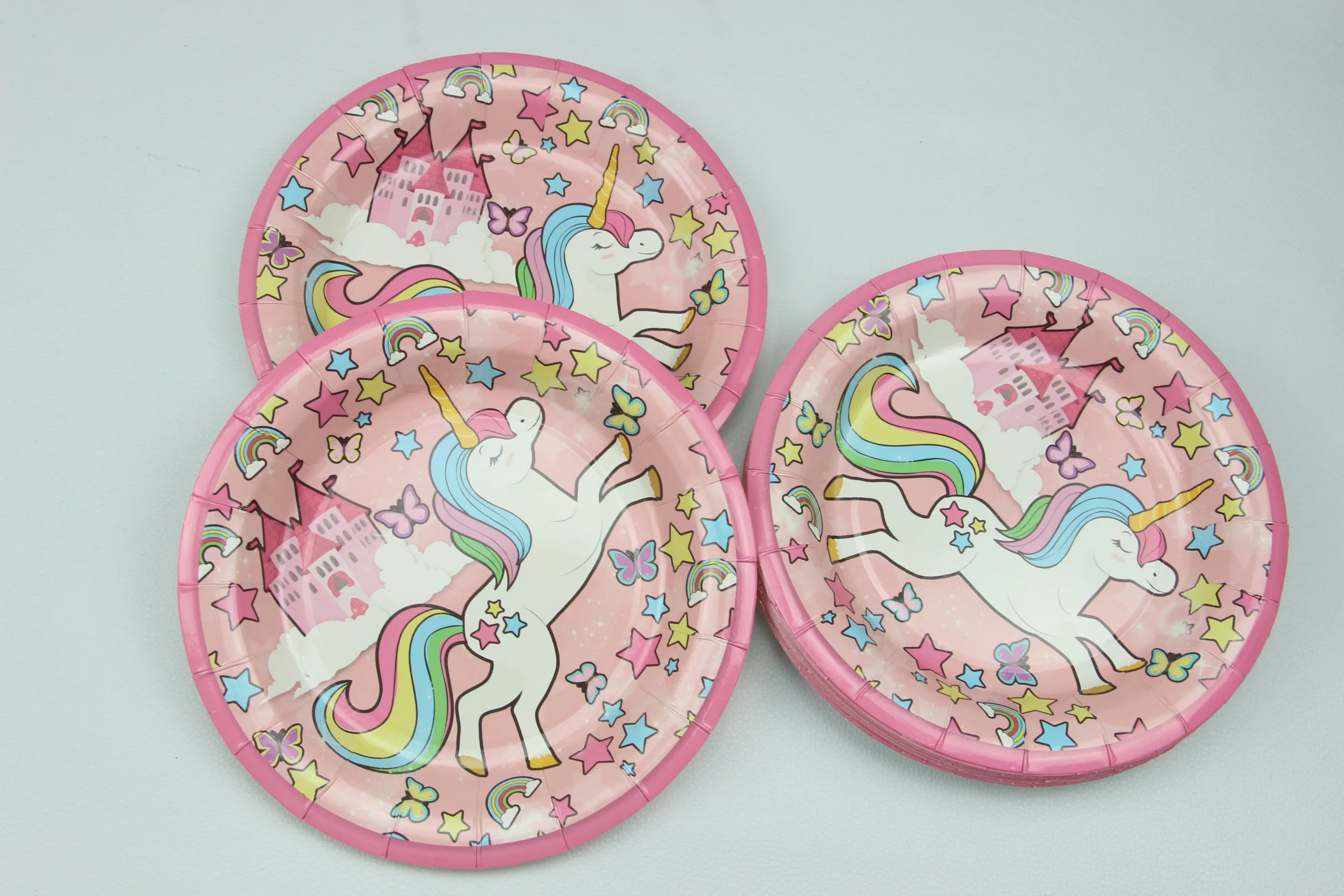 82 шт. набор принадлежностей для вечеринки в стиле единорога с баннерными