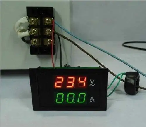 Цифровой AC 300V 100A Вольт Ампер LED Панель метр трансформатор тока 110V