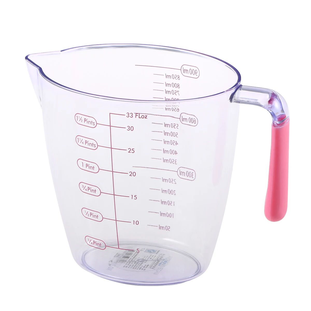 900ml Transparent Plastic Measuring Cup with Marking Scales Baking Kitchen Pitcher | Дом и сад