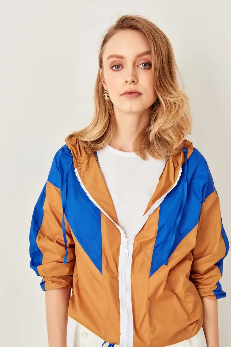 Trendyol верблюд цвет блочный Ceket TWOSS19AP0130|Женские куртки| |