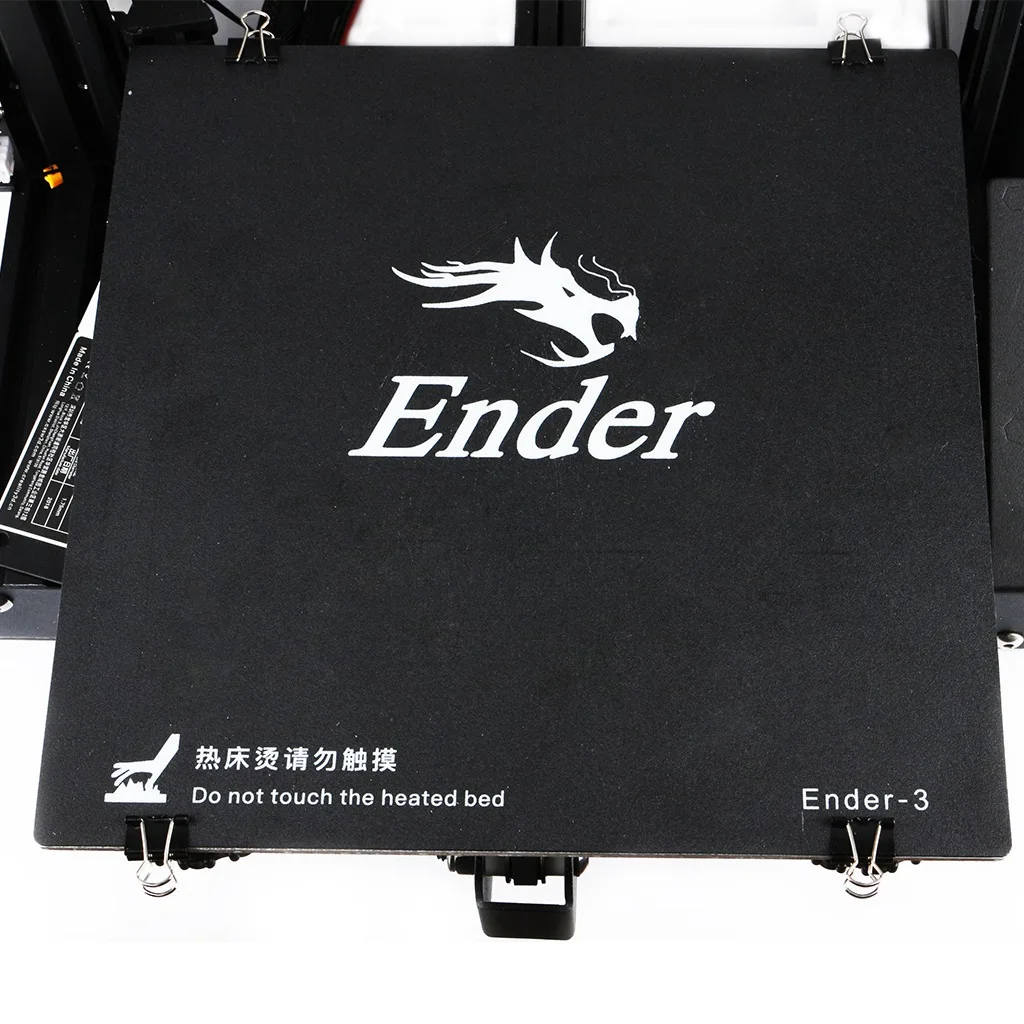 

HOT-3D Printer Removable Fiberglass Build Plate Heatbed Add Heatbed Sticker Build Plate For Ender-3 Size 235Mm