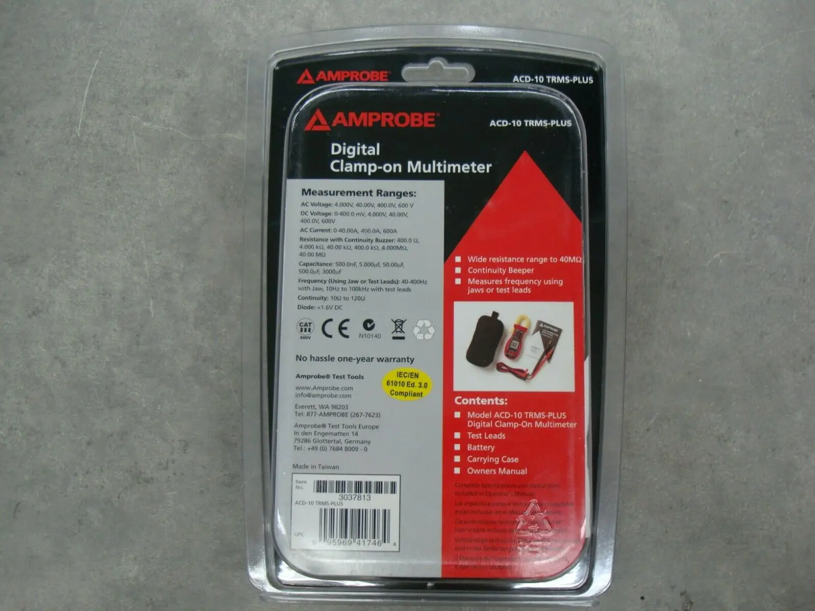 Мультиметр Amprobe ACD 10 600A Clamp|Токоизмерительные клещи| |