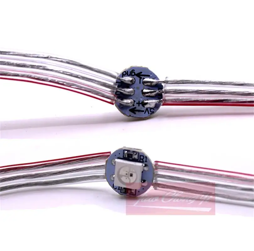 50 шт. предварительно припаянные светодиодные ленты WS2812B WS2811 IC 5050 SMD | Лампы и