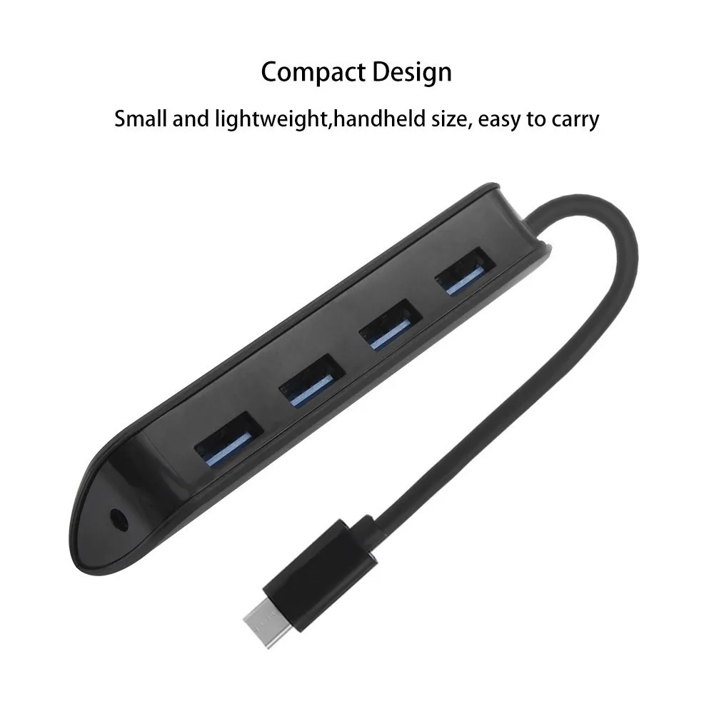 CHYI USB C Hub Type 3.1 Adapter 3.0 4 Ports Splitter With Power Interface For Macbook Computer Accessories | Компьютеры и офис