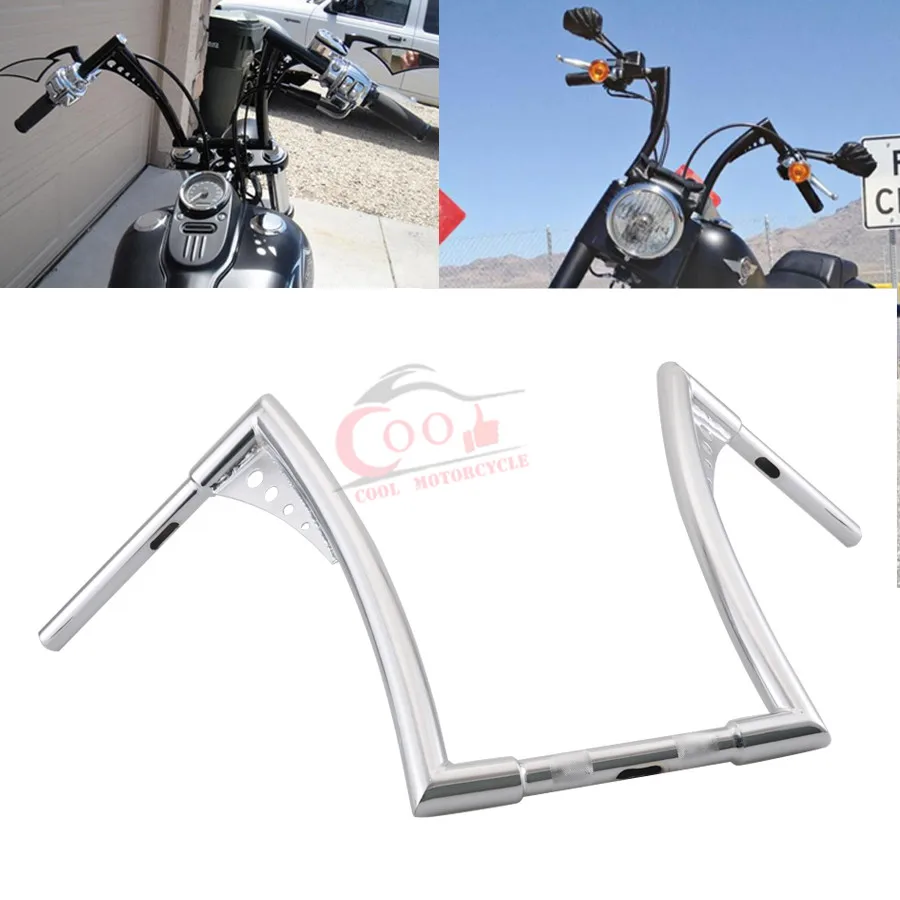 Мотоцикл Z Bars 1 1/4 &quotFat Bar Rise APE вешалка руль для Harley Sportster Touring FLST/ FXST/ XL Chopper Bobber|Руль